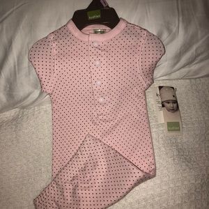 Kushies open end gown pink 1-3 months